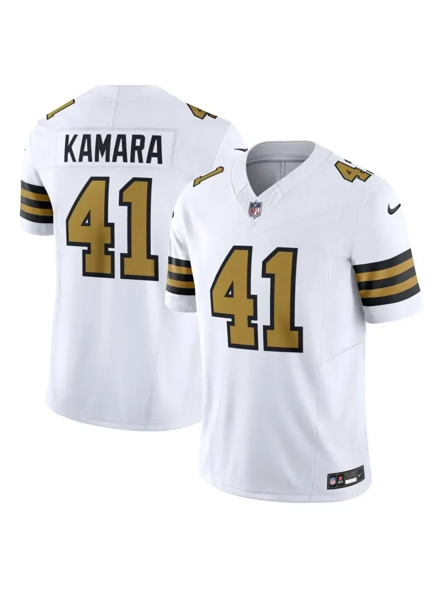 Мужская футболка-джерси с длинным рукавом Alvin Kamara Nike — изображение 1 из 3, белый