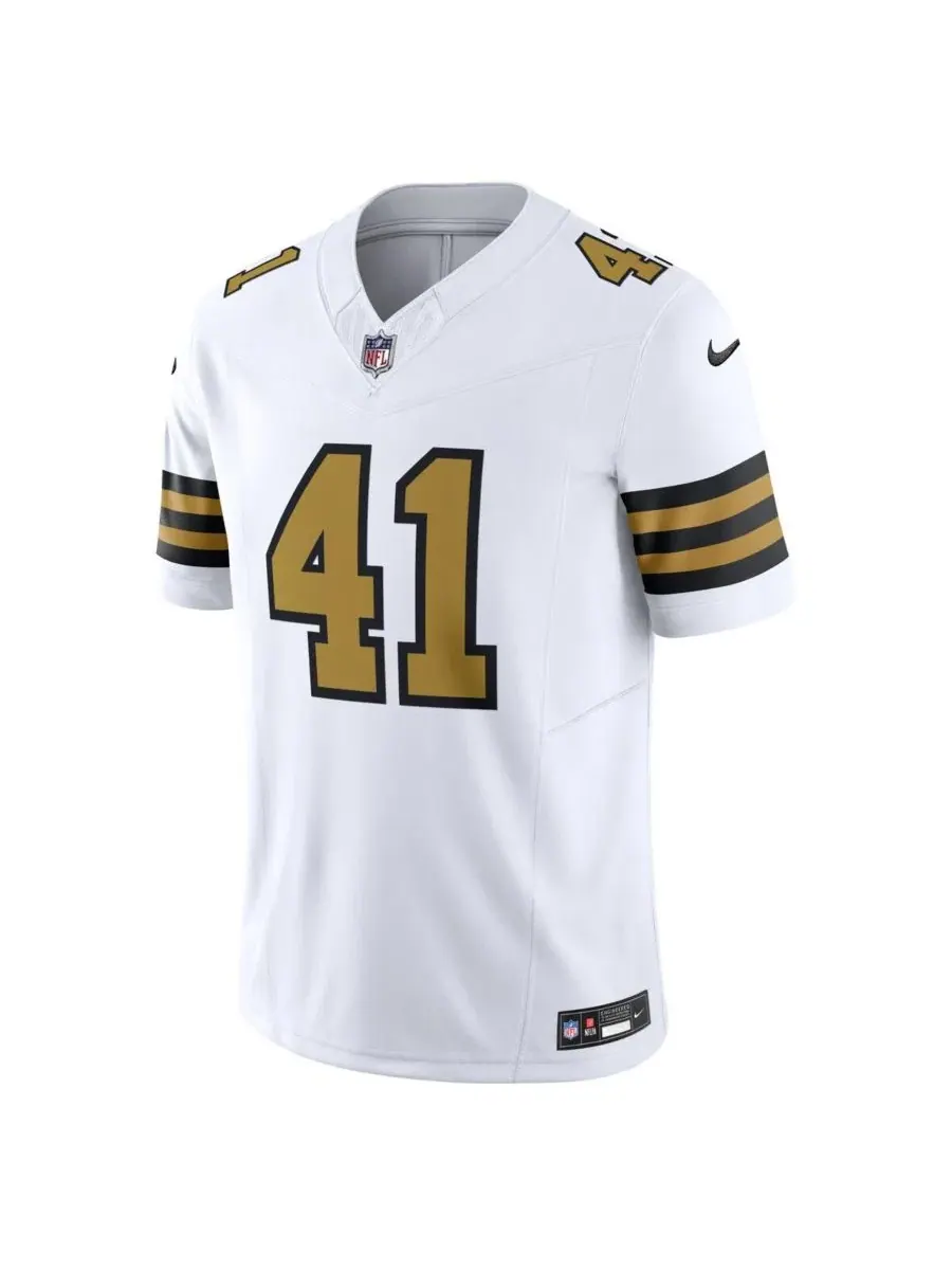 Мужская футболка-джерси с длинным рукавом Alvin Kamara Nike — изображение 2 из 3, белый