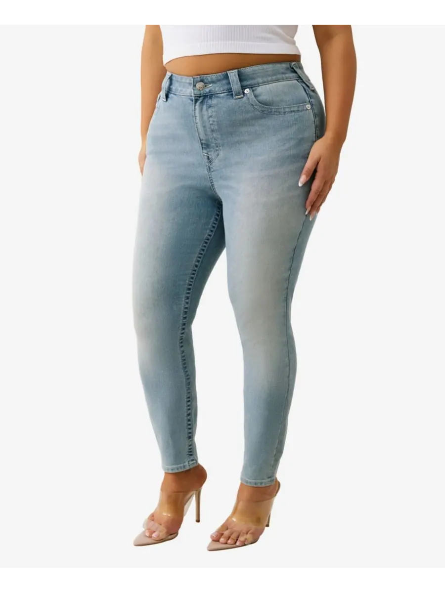Джинсы Jennie Curvy Skinny Mid Rise Jeans больших размеров True Religion, Peak Spot — изображение 1 из 3
