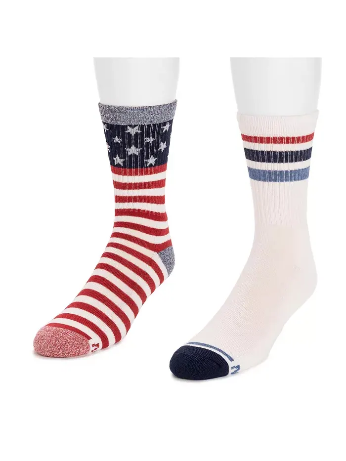 Мужские носки Crew, 2 пары MUK LUKS — изображение 3 из 3