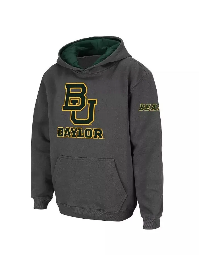 Темно-серый пуловер с логотипом Big Boys Baylor Bears Stadium Athletic — изображение 1 из 1