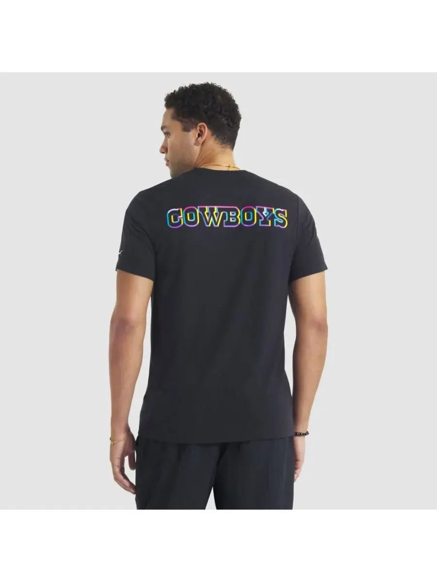 Nike Мужская черная футболка Dallas Cowboys 2025 NFL Crucial Catch Tri-Blend Dri-FIT — изображение 2 из 5, черный
