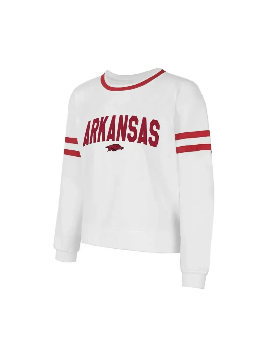 Concepts Sport Женская белая футболка с длинным рукавом Concept Sport Arkansas Razorbacks Borough — изображение 3 из 3, белый