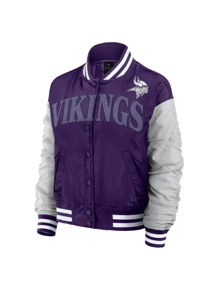Fanatics Женская фиолетовая куртка Minnesota Vikings Elements Wave с застежкой на кнопках — изображение 2 из 3, фиолетовый