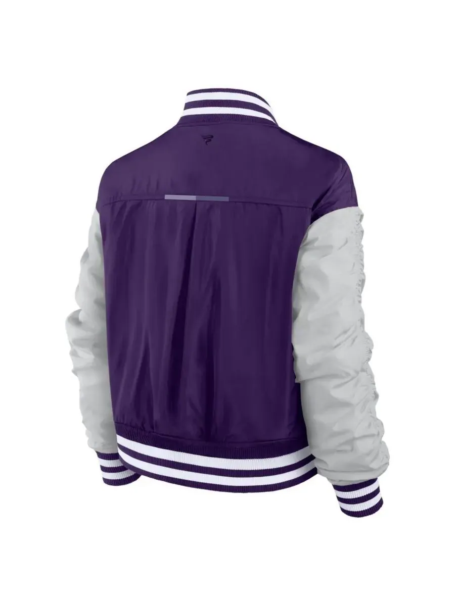 Fanatics Женская фиолетовая куртка Minnesota Vikings Elements Wave с застежкой на кнопках — изображение 3 из 3, фиолетовый
