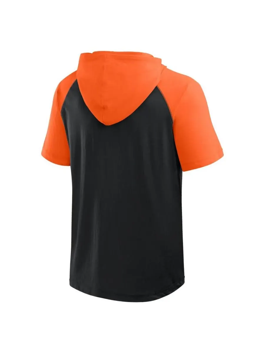 Fanatics Мужская черная толстовка с коротким рукавом и рукавами реглан Baltimore Orioles Prime — изображение 2 из 3, черный
