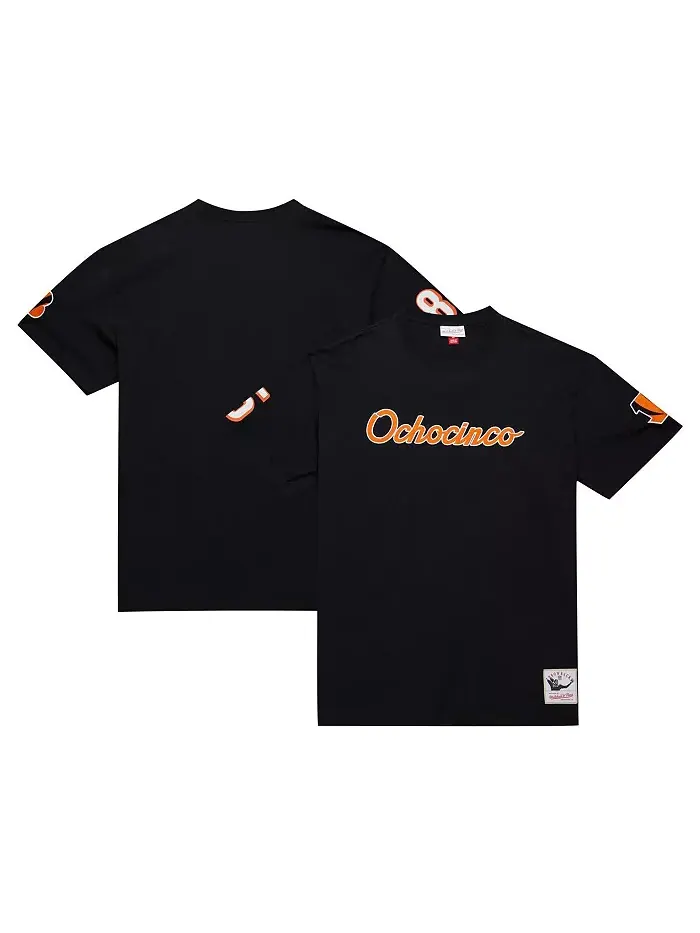 Мужская футболка с ником Chad Johnson, черная, Cincinnati Bengals, бывший игрок Mitchell & Ness — изображение 1 из 3