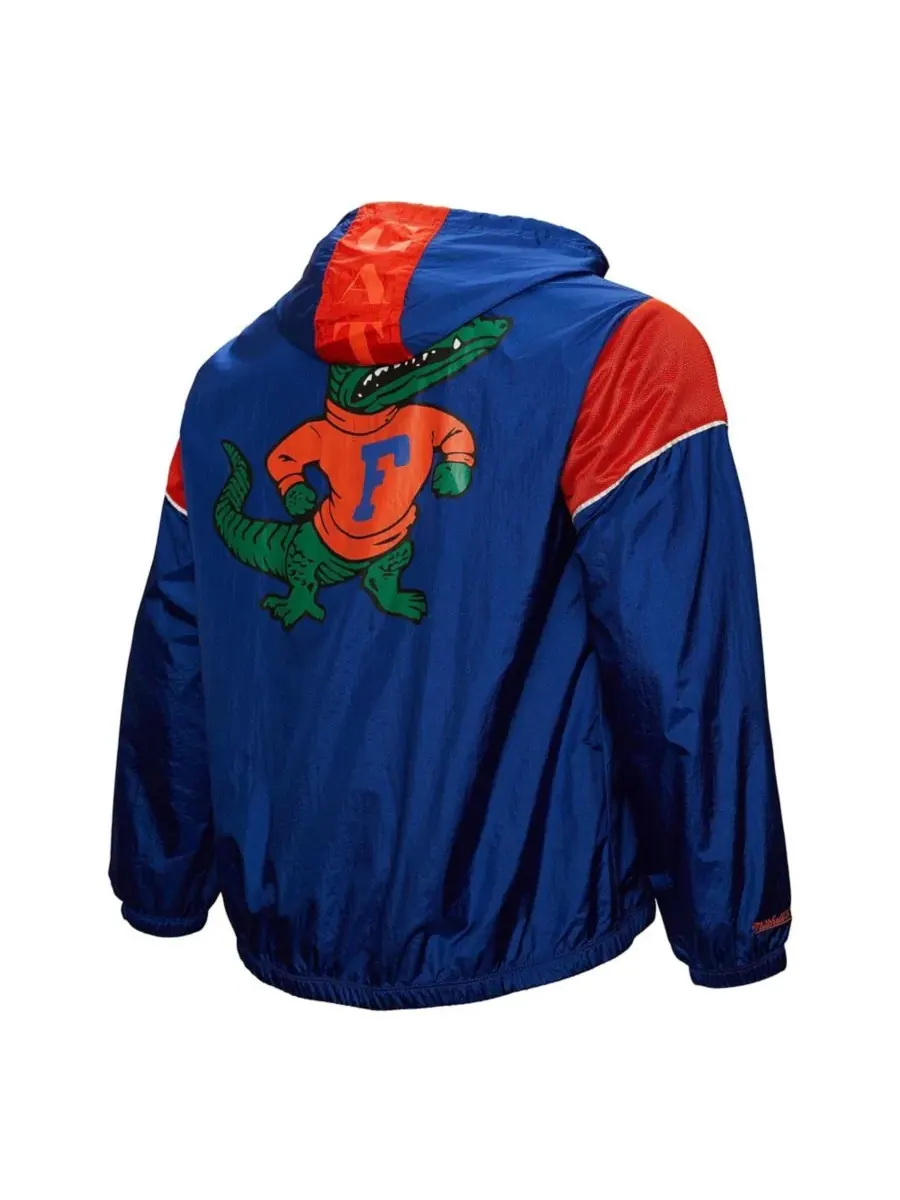 Мужская куртка-анорак Royal Florida Gators с винтажным логотипом и застежкой-молнией до середины — изображение 3 из 3