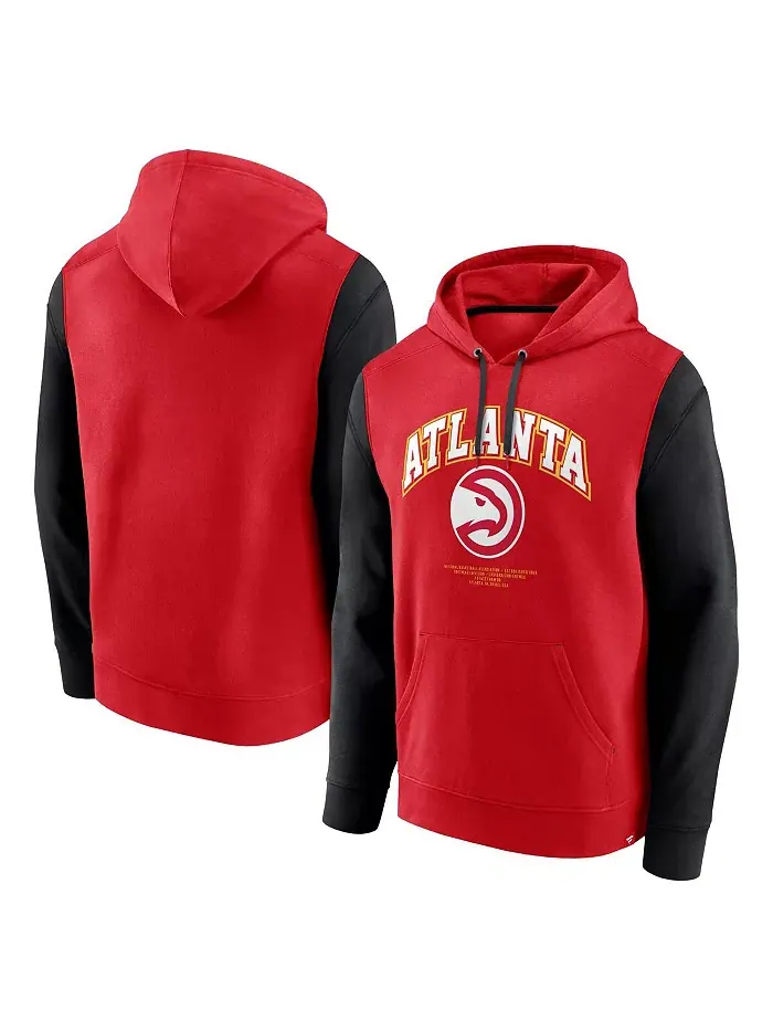 Мужская красная толстовка Atlanta Hawks Scorer с капюшоном Fanatics — изображение 1 из 3