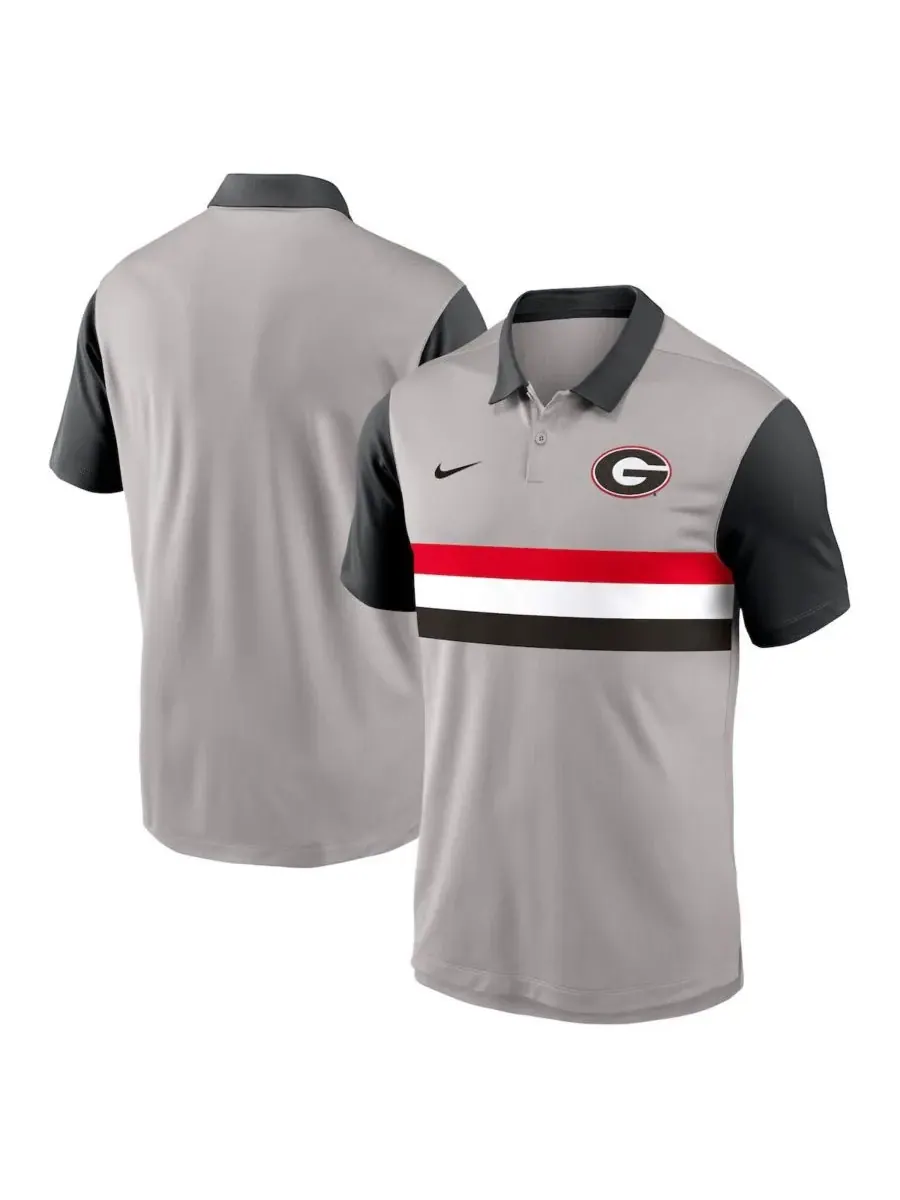 Nike Мужская серо-черная поло-рубашка Georgia Bulldogs Vapor Performance — изображение 1 из 3, серый черный