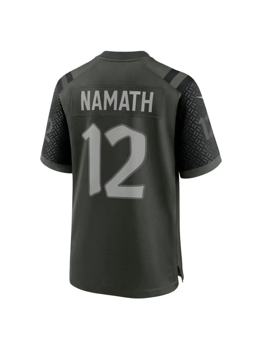 Nike Мужская игровая майка Джо Намата Gotham Green New York Jets из коллекции Rivalries 2025 года — изображение 3 из 3