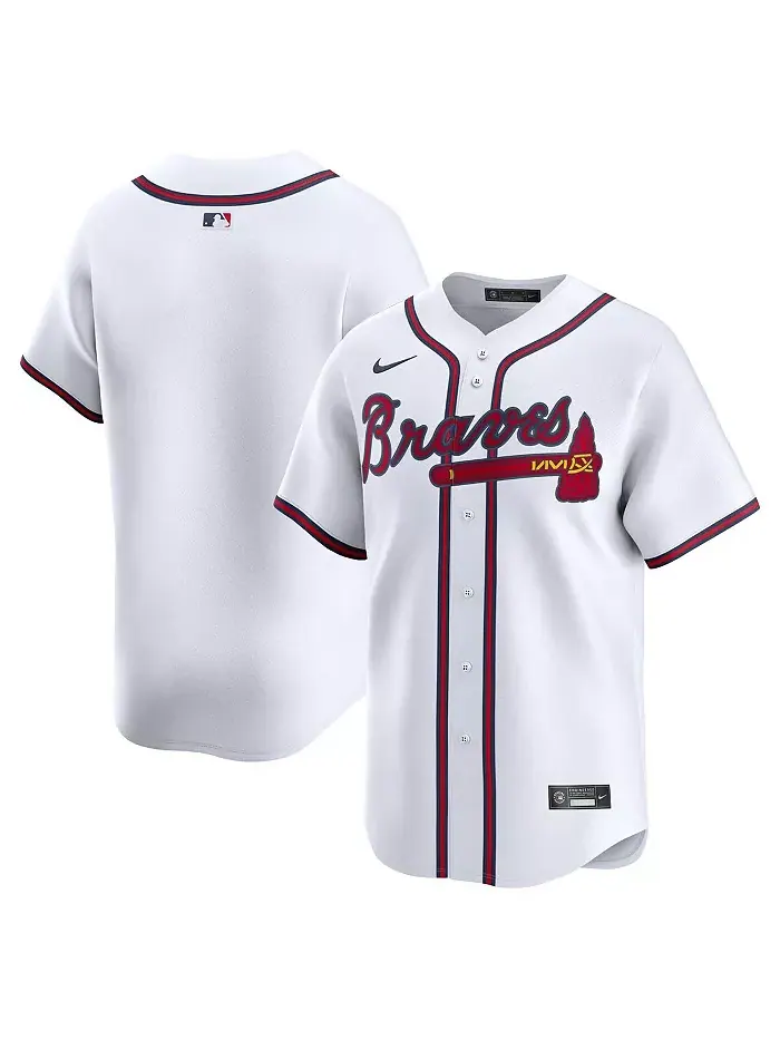 Мужская белая домашняя лимитированная джерси Atlanta Braves Nike — изображение 1 из 3