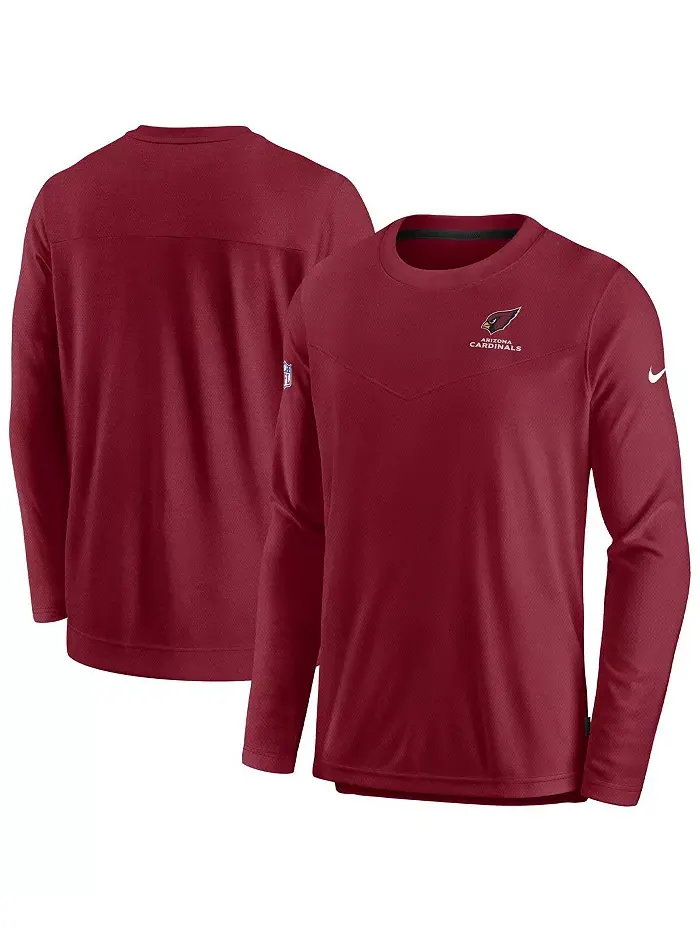 Мужская футболка с длинным рукавом Cardinal Arizona Cardinals Lockup Performance Nike — изображение 1 из 3