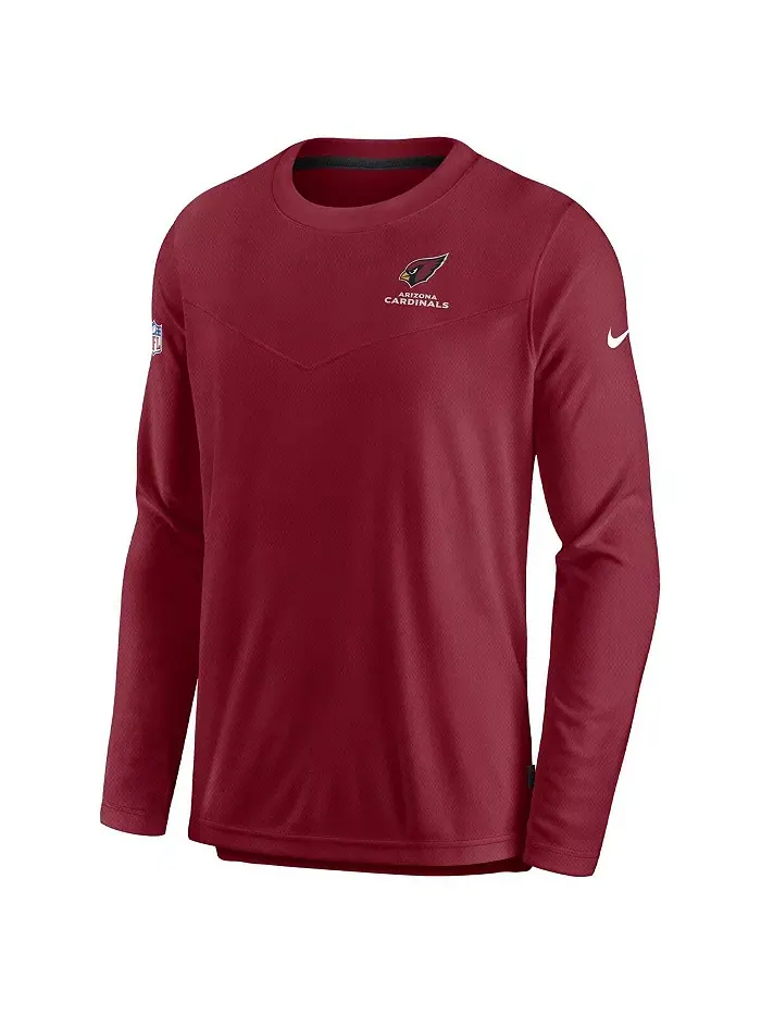 Мужская футболка с длинным рукавом Cardinal Arizona Cardinals Lockup Performance Nike — изображение 2 из 3