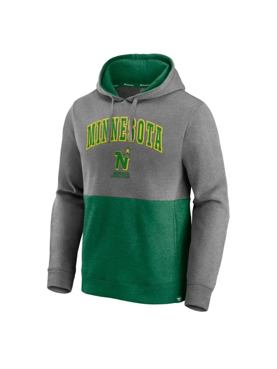 Fanatics Мужская толстовка с капюшоном Minnesota North Stars Block Party Classic Arch Signature — изображение 3 из 3