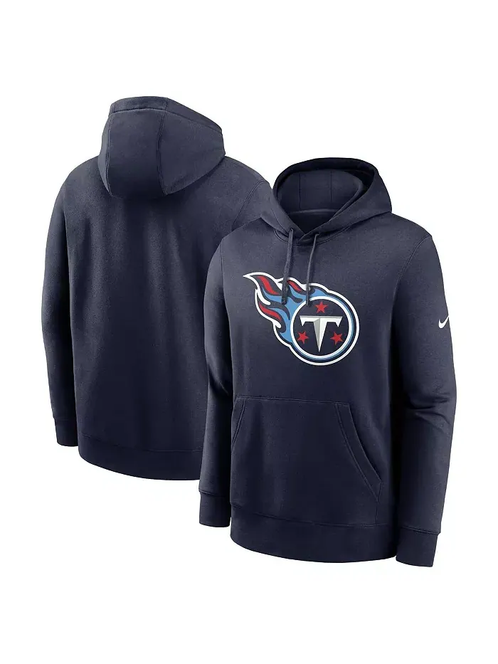 Мужская синяя толстовка с капюшоном Tennessee Titans Club Logo Nike — изображение 1 из 3