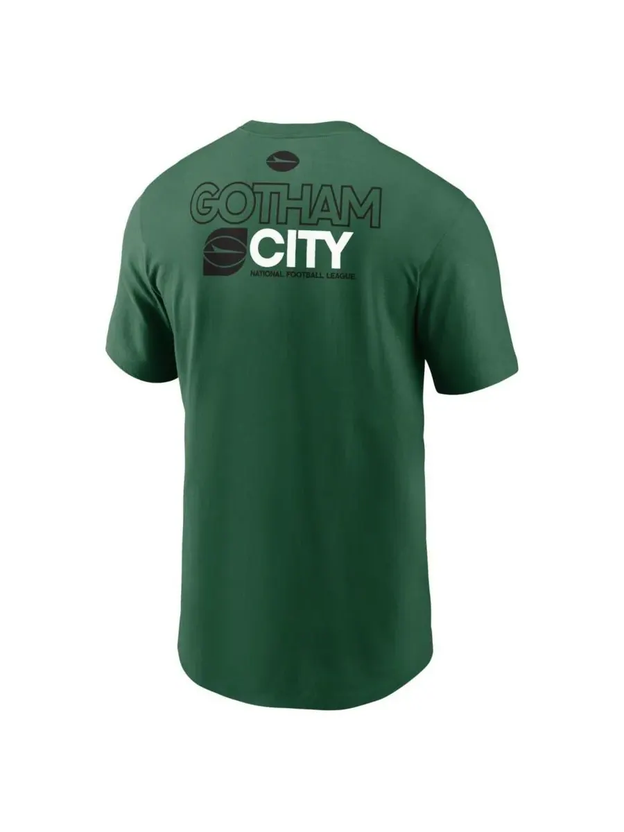 Nike Мужская зеленая футболка с контуром команды New York Jets — изображение 2 из 3, зеленый