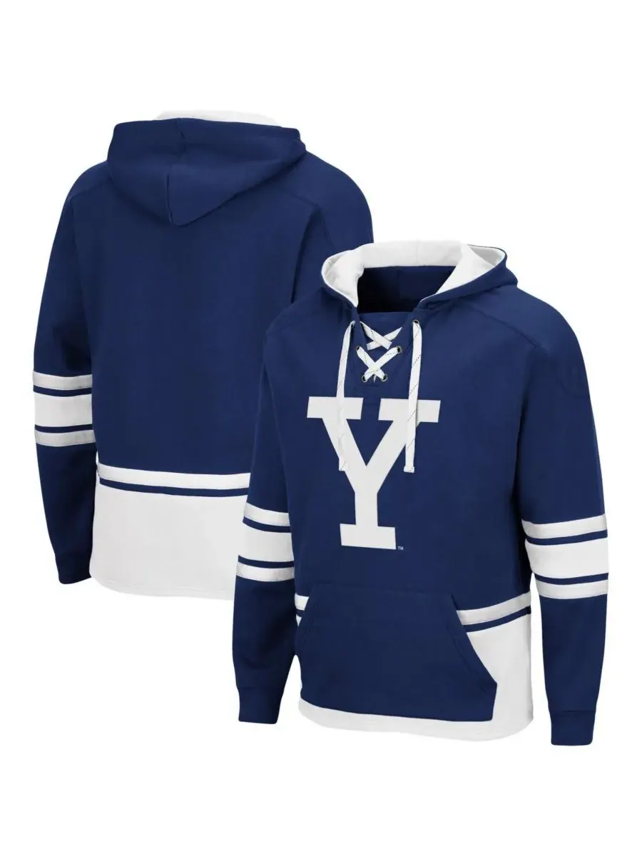 Colosseum Мужская темно-синяя толстовка Yale Bulldogs на шнуровке 3.0 — изображение 1 из 3, темно-синий