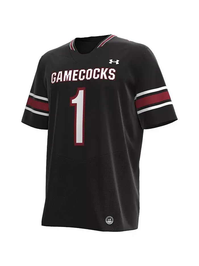 Мужская черная футбольная майка South Carolina Gamecocks Premier Under Armour — изображение 2 из 3