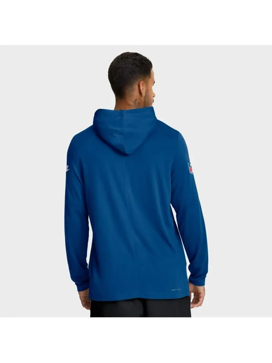 Мужская футболка с длинным рукавом Royal Indianapolis Colts Alt Pack Pass Accuracy Performance Nike — изображение 2 из 5