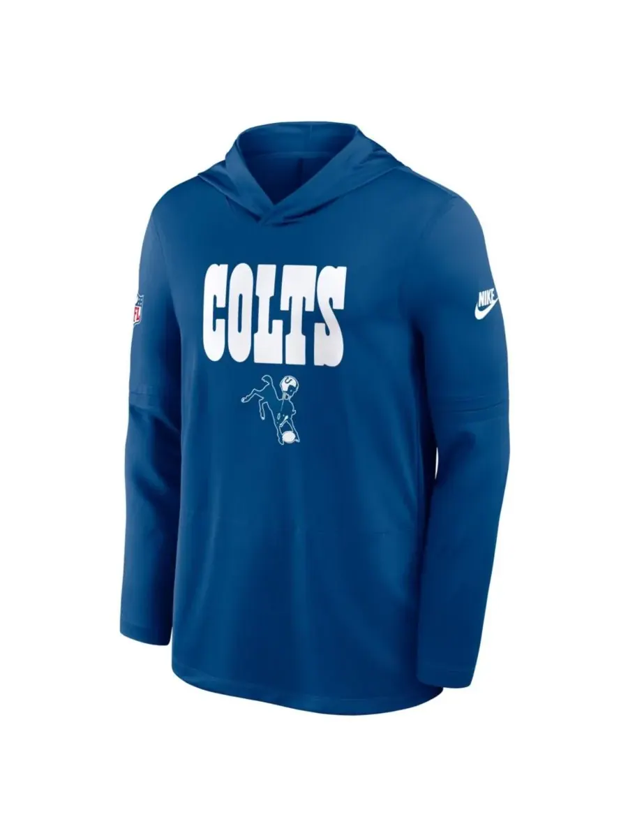 Мужская футболка с длинным рукавом Royal Indianapolis Colts Alt Pack Pass Accuracy Performance Nike — изображение 5 из 5