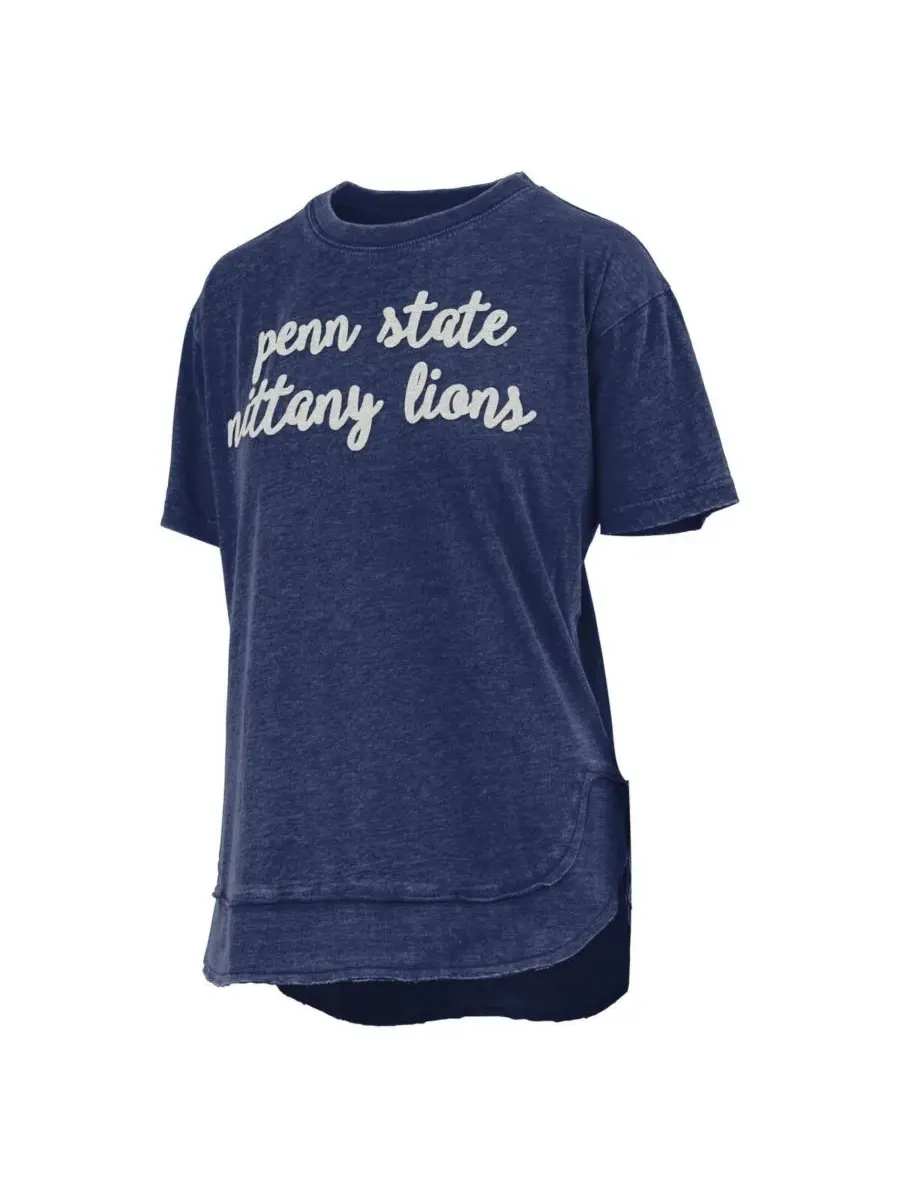 Pressbox Женская футболка-пончо Penn State Nittany Lions темно-синего цвета — изображение 3 из 3, темно-синий