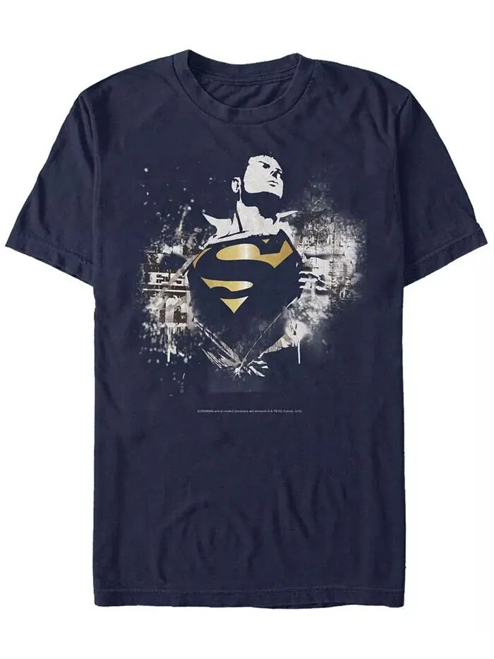 Мужская футболка с коротким рукавом и логотипом DC Superman Golden Chest Fifth Sun — изображение 1 из 1