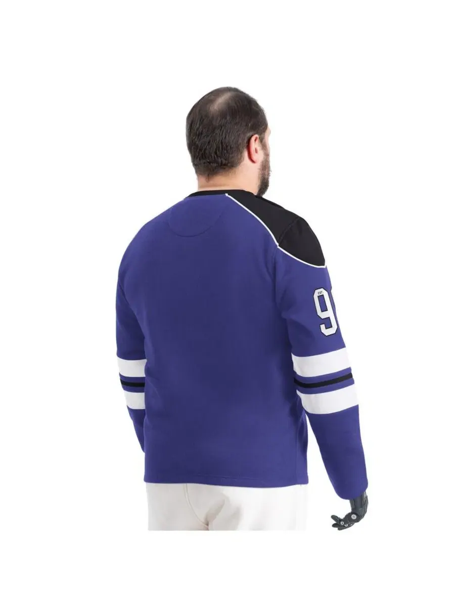 Мужская фиолетовая толстовка Baltimore Ravens Adaptive Lord Stanley с круглым вырезом G-Iii Sports — изображение 2 из 4
