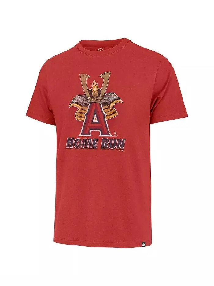 Мужская красная футболка Los Angeles Angels HR Celebration '47 Brand — изображение 2 из 3
