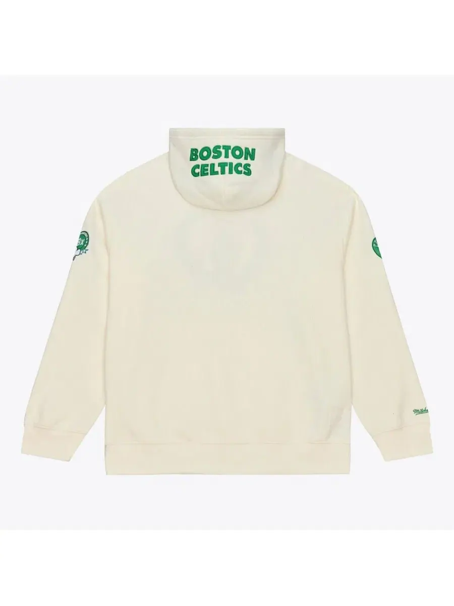 Худи из флиса с цепным стежком Hardwood Classics Mitchell & Ness — изображение 2 из 5, бежевый