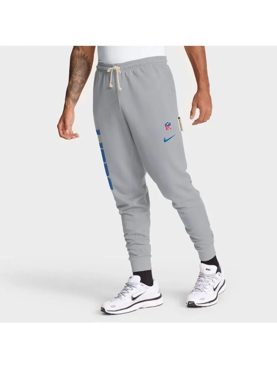 Nike Мужские серые спортивные брюки Detroit Lions Sideline Ground Game Performance Taper Pants — изображение 3 из 5, серый