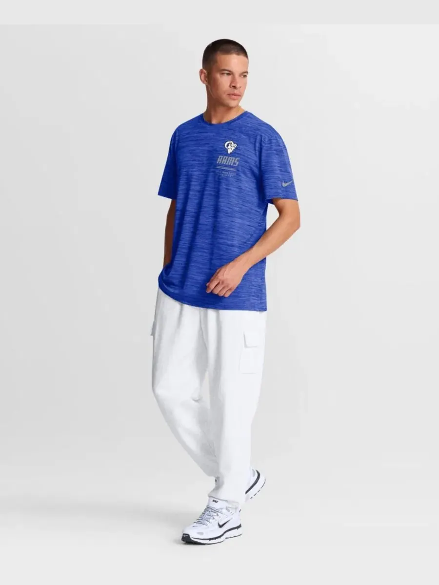 Футболка с длинным рукавом Los Angeles Rams Sideline Dri-FIT Velocity Nike — изображение 3 из 5, королевский