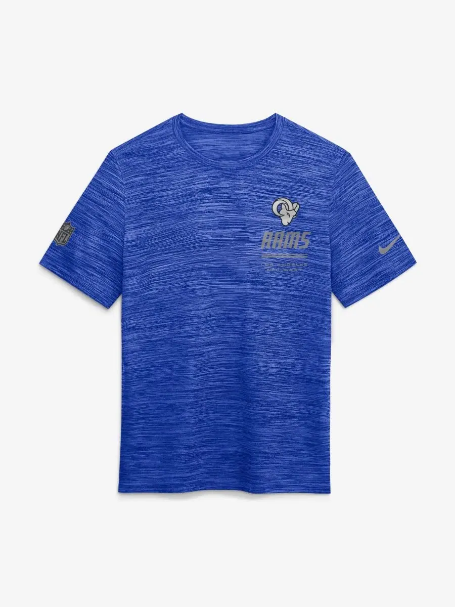 Футболка с длинным рукавом Los Angeles Rams Sideline Dri-FIT Velocity Nike — изображение 5 из 5, королевский