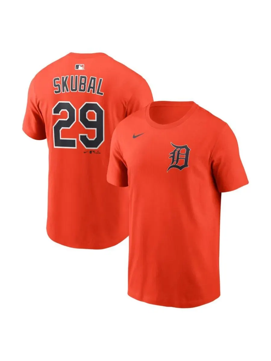 Футболка Tarik Skubal Name Number Orange Detroit Tigers Nike — изображение 1 из 3, оранжевый