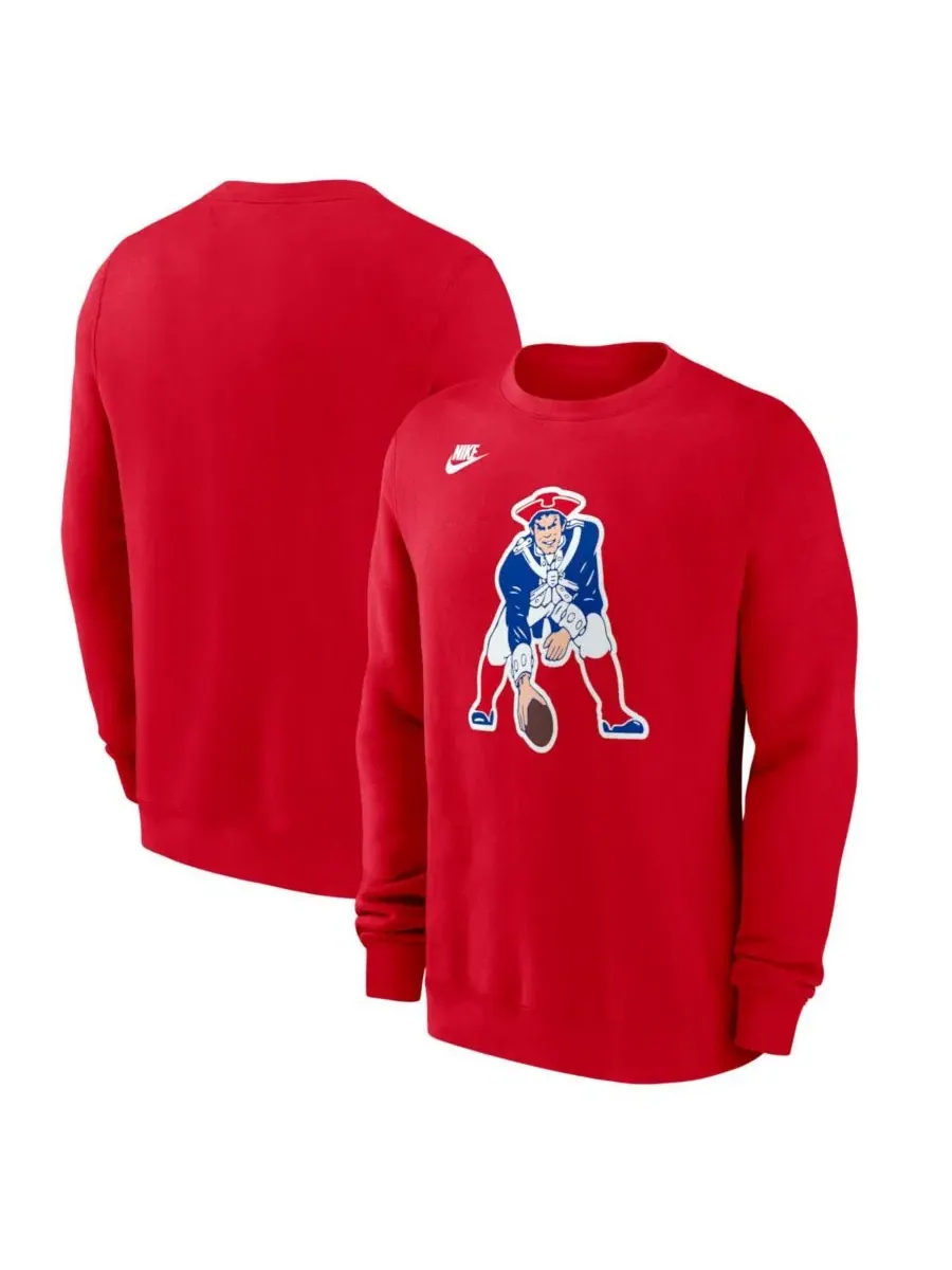 Свитшот с винтажным принтом Pat Patriot Club Nike — изображение 1 из 3, красный