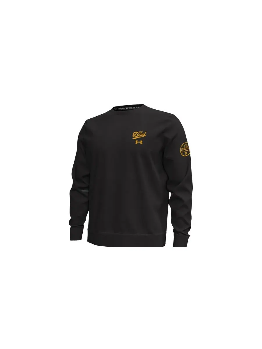 Under Armour Мужская черная толстовка Notre Dame Fighting Irish The Bend Unstoppable — изображение 1 из 1, черный