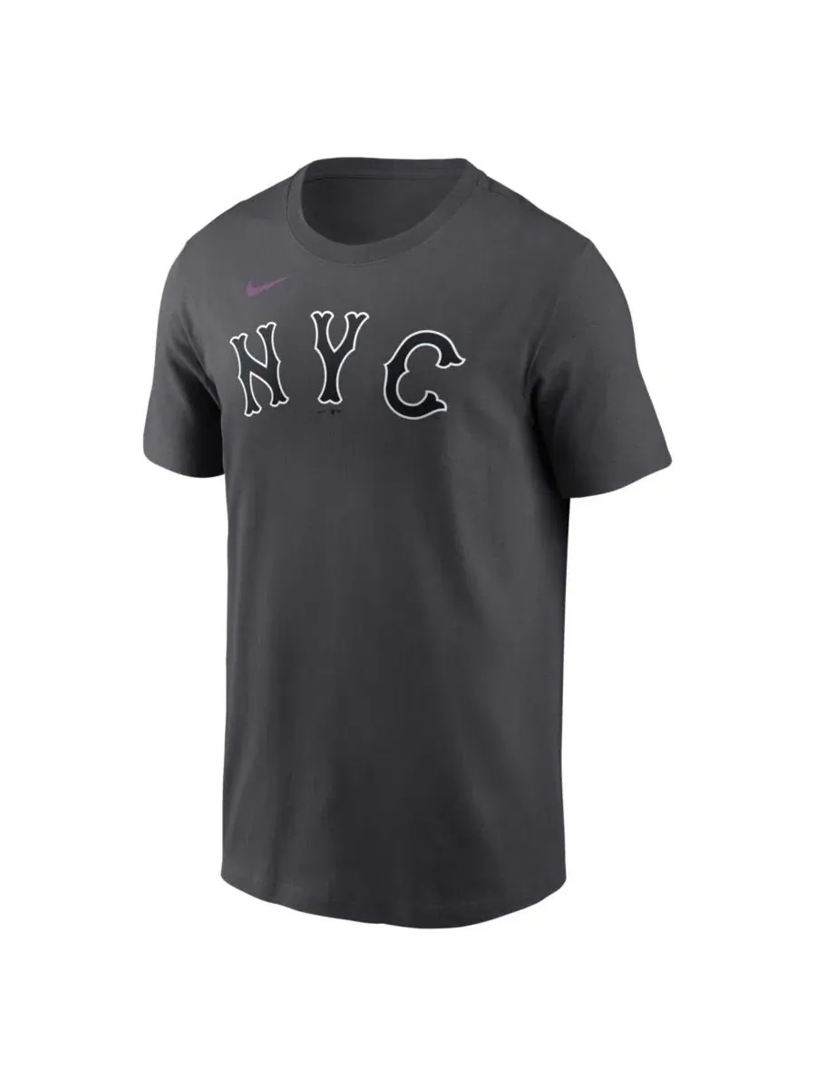 Футболка с длинным рукавом Juan Soto City Connect Nike — изображение 2 из 3, серый