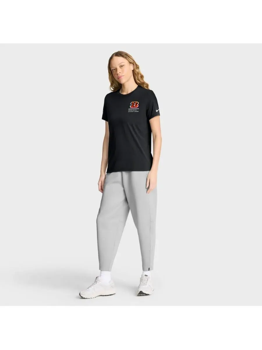 Nike Женская черная футболка Cincinnati Bengals 2025 NFL Crucial Catch Tri-Blend Dri-FIT — изображение 3 из 5, черный