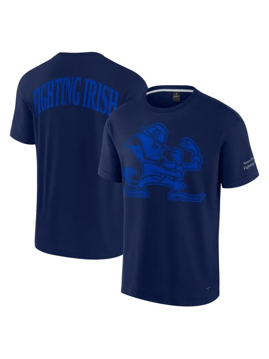 Fanatics Мужская темно-синяя культовая футболка Notre Dame Fighting Irish — изображение 1 из 3, темно-синий