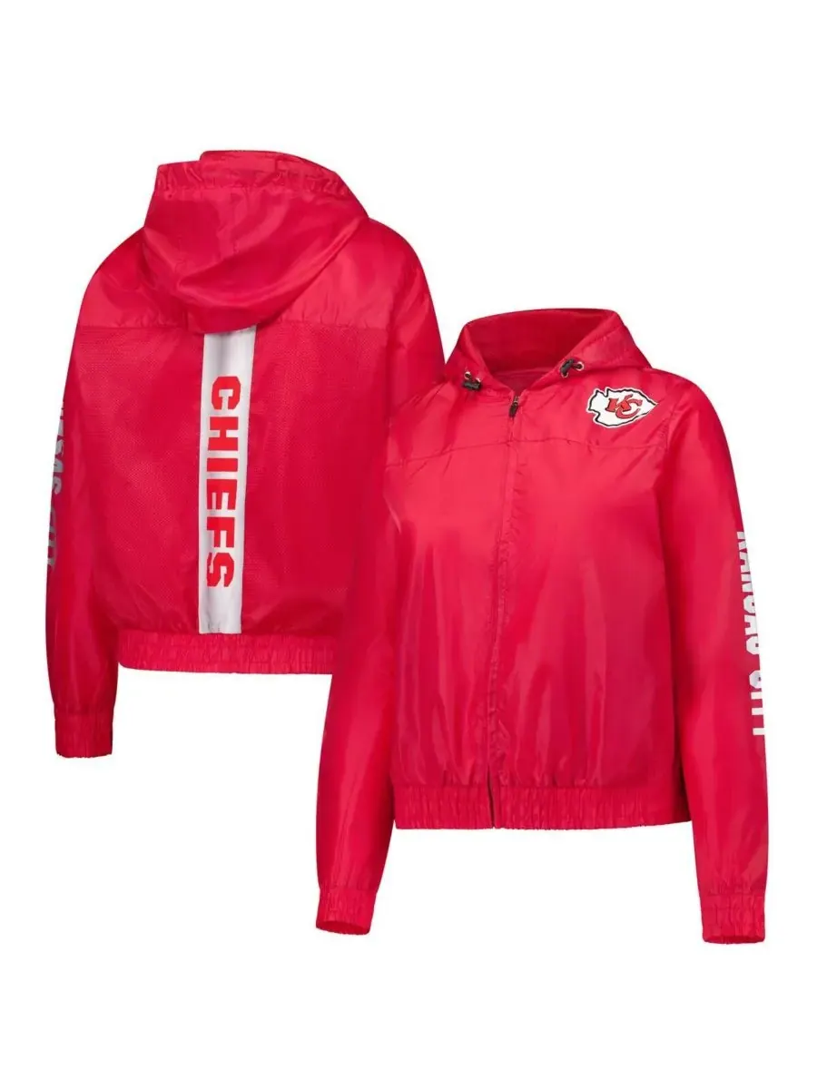 Fanatics Женская красная толстовка на молнии с символикой Kansas City Chiefs — изображение 1 из 3, красный
