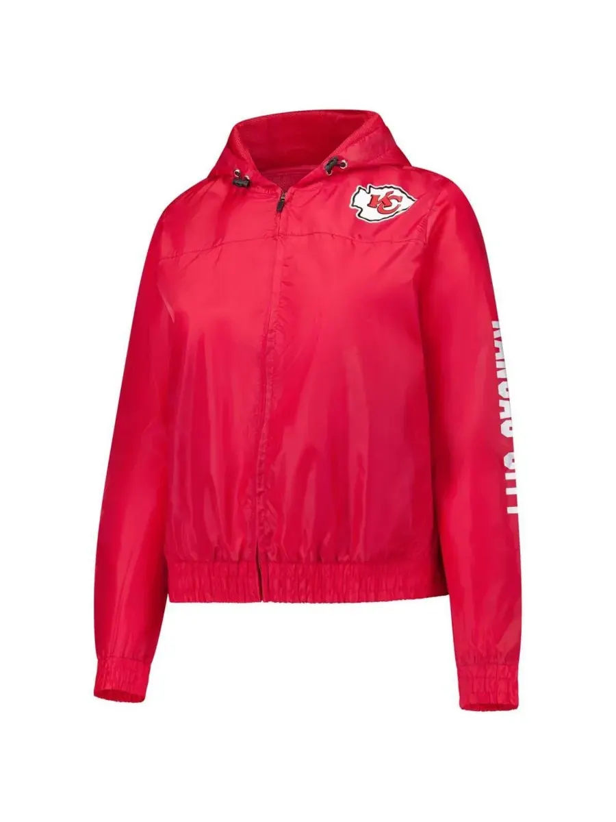 Fanatics Женская красная толстовка на молнии с символикой Kansas City Chiefs — изображение 2 из 3, красный