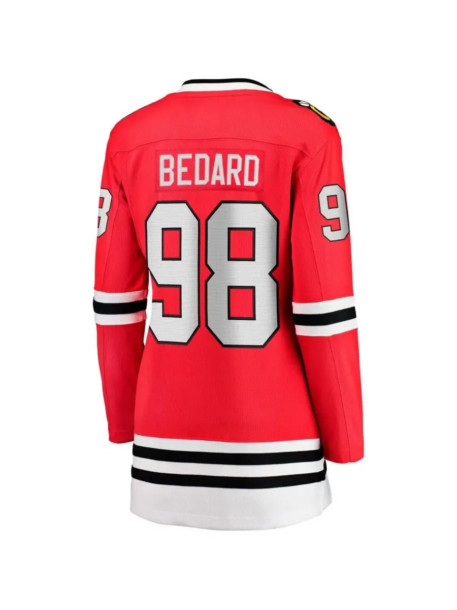 Fanatics Женская красная домашняя футболка Connor Bedard Chicago Blackhawks Breakaway Player Jersey — изображение 2 из 3