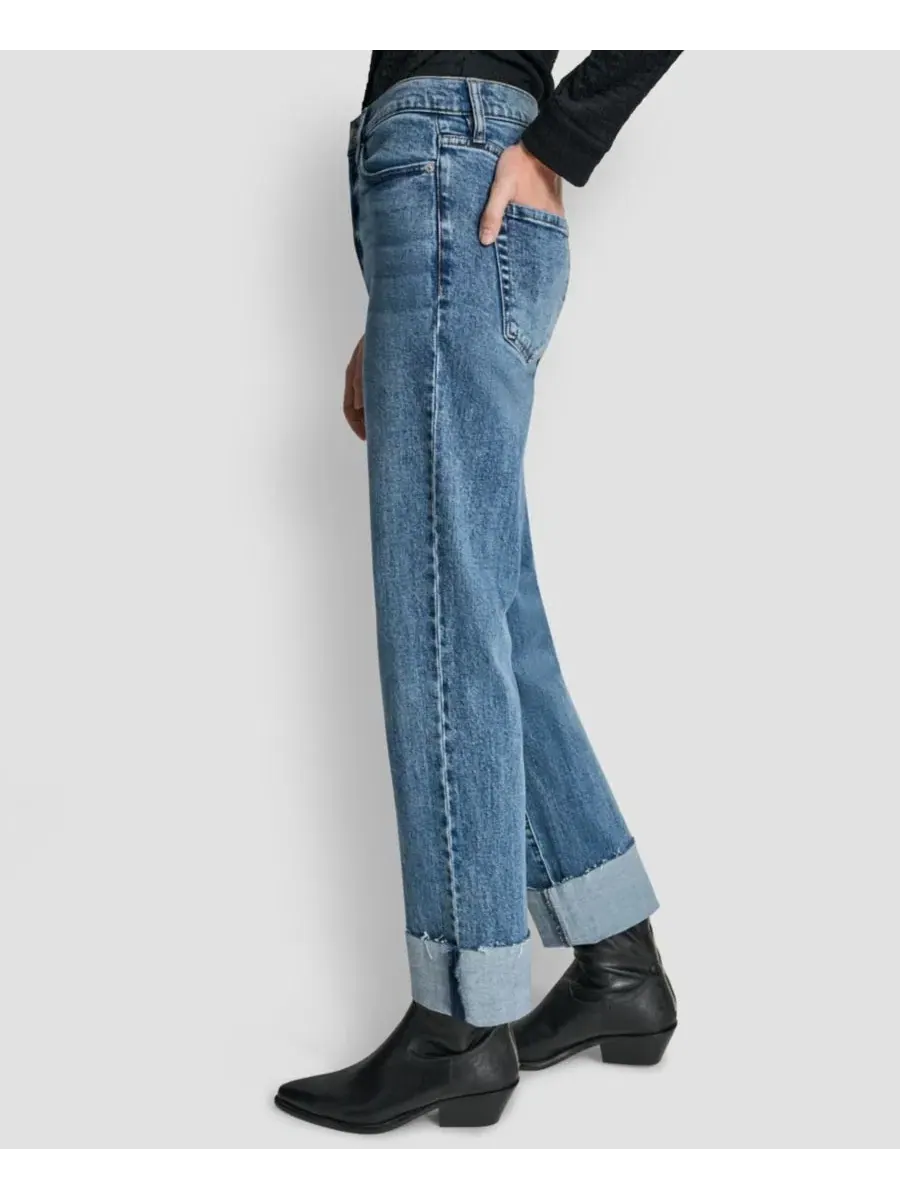 Классические женские джинсы с высокой посадкой DKNY Jeans, Westside — изображение 3 из 6