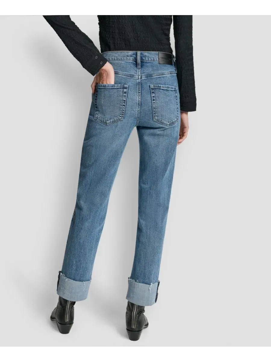 Классические женские джинсы с высокой посадкой DKNY Jeans, Westside — изображение 6 из 6