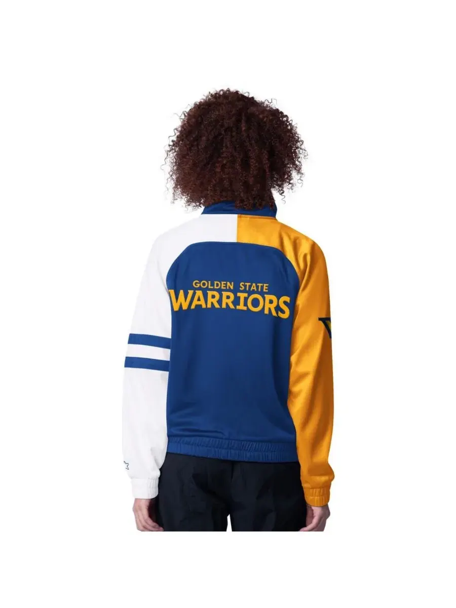 Женская спортивная куртка Royal Golden State Warriors Line Up Dolman Raglan Full-Zip Starter — изображение 2 из 2