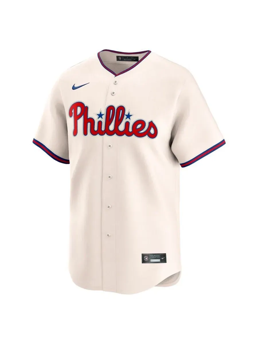 Мужская футболка Bryce Harper Cream Philadelphia Phillies Alternate Limited Jersey Nike — изображение 3 из 3, бежевый