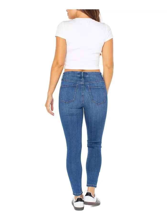 Юношеские облегающие укороченные джинсы с завышенной талией Curvy Mid-Rise Skinny Ankle Celebrity — изображение 2 из 4