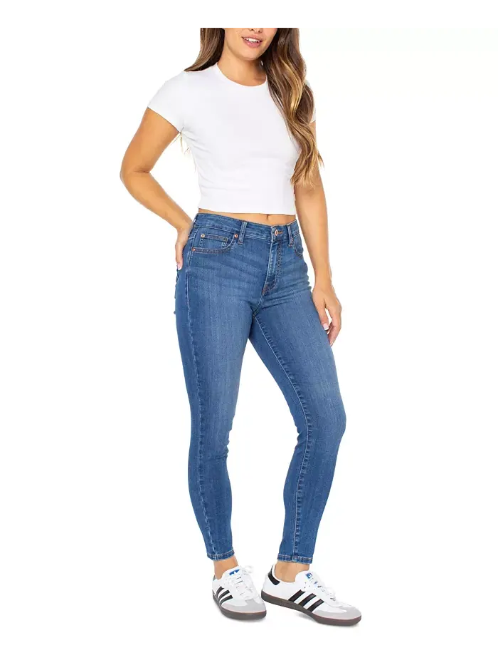 Юношеские облегающие укороченные джинсы с завышенной талией Curvy Mid-Rise Skinny Ankle Celebrity — изображение 3 из 4