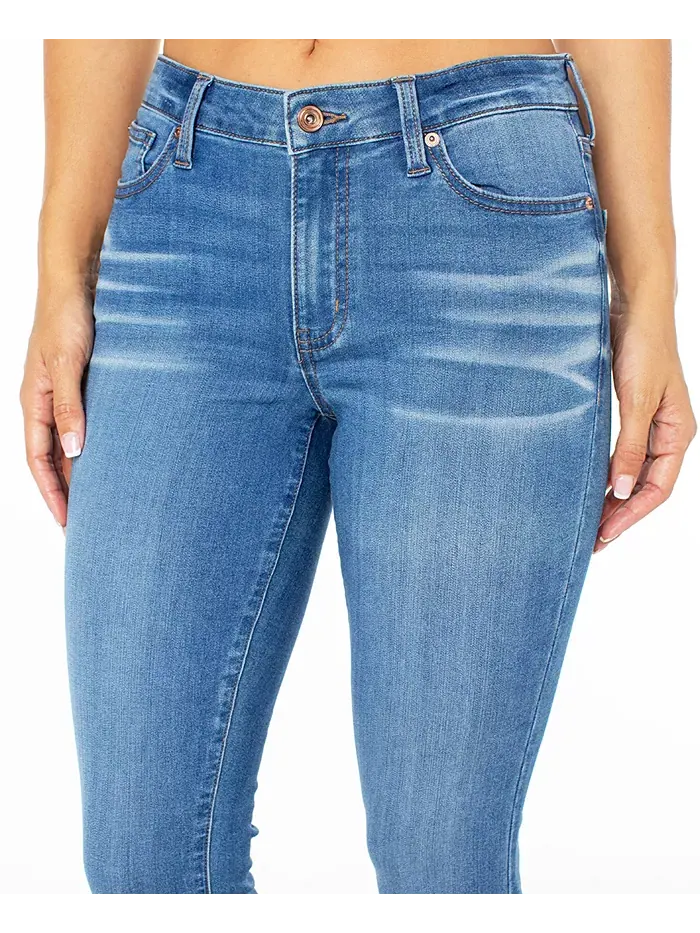 Юношеские облегающие укороченные джинсы с завышенной талией Curvy Mid-Rise Skinny Ankle Celebrity — изображение 4 из 4