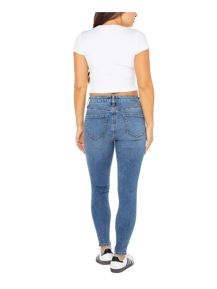 Юношеские облегающие укороченные джинсы с завышенной талией Curvy Mid-Rise Skinny Ankle Celebrity — изображение 2 из 4